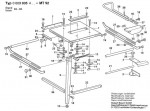 Bosch 0 603 035 442 MT 92 Saw Table 240 V / GB Spare Parts MT92